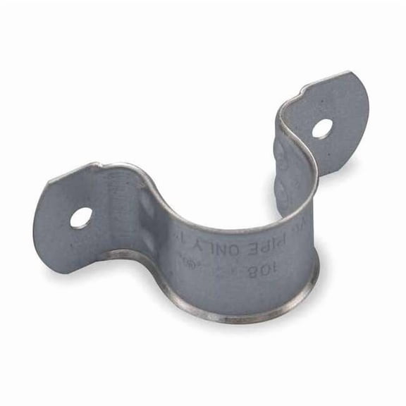 Caddy Two Hole Pipe Strap, Pre-Galvanized Steel  Pre-Galvanized Steel 1080125EG
