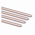 thumbnail image 1 of Pointed End Ground Rod: 5/8 in Dia, 4 ft L, Copper Bonded Steel, 1 of 1