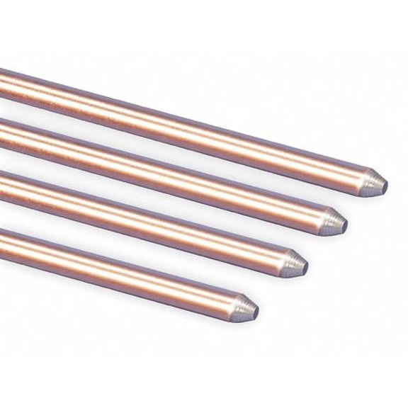 NVENT ERICO 615840 Ground Rod,Dia 5/8 In,4 Ft. L
