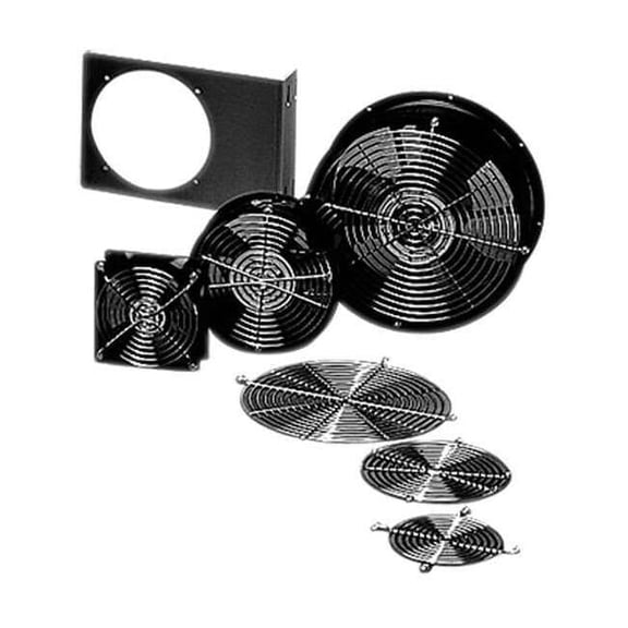 Nvent Hoffman Axial Fan, Square, 230V AC, Cast Aluminum, 4 5/8 in W. A4AXFN2