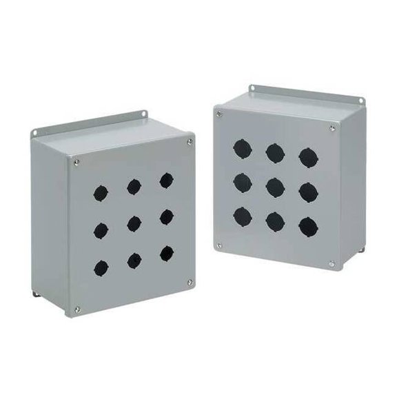 Nvent Hoffman Pushbuttn Enclsure,4.00 in H,Mild Steeel E1PBX