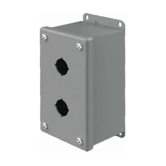 Nvent Hoffman Pushbttn Enclosure,2.75 in. D,Mild Steel E2PBG