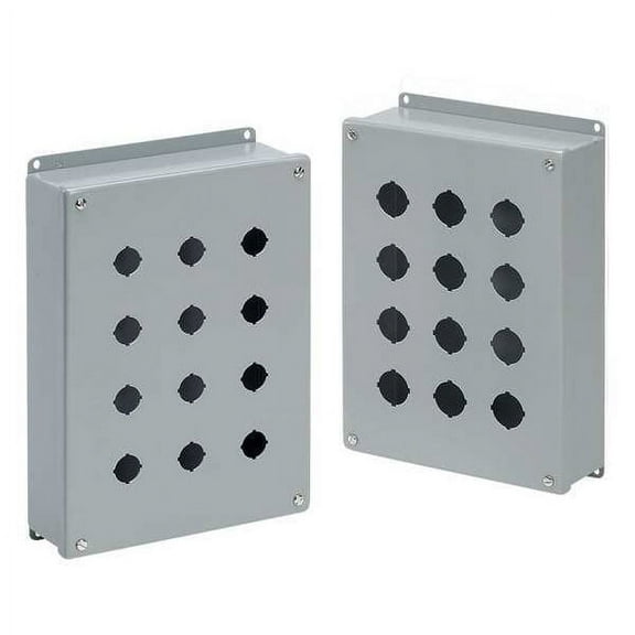 Nvent Hoffman Pushbuttn Enclosure,2.75 in D,Mild Steel E2PB