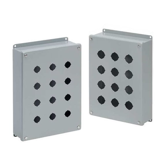 Nvent Hoffman Pushbutton Enclosure,2.75 in. D,Steel E1PBG