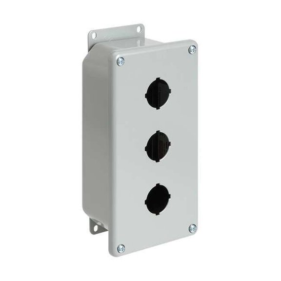 Nvent Hoffman Pushbutton Enclosure,3.50 in. D,1 Hole E1PBGXM