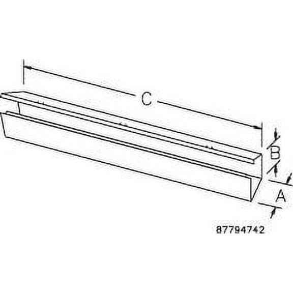 Nvent Hoffman Straight Section Wireway, 1 Rating, Steel, Powder Coated F44G24