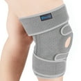 thumbnail image 1 of Nvorliy Plus Size Knee Brace for Knee Pain Plus Size (XL-8XL) - Extra Large Knee Brace with Side Stabilizers for Arthritis, Meniscus Tear, Knee Pain Relief, ACL, LCL, MCL (Grey), 1 of 8