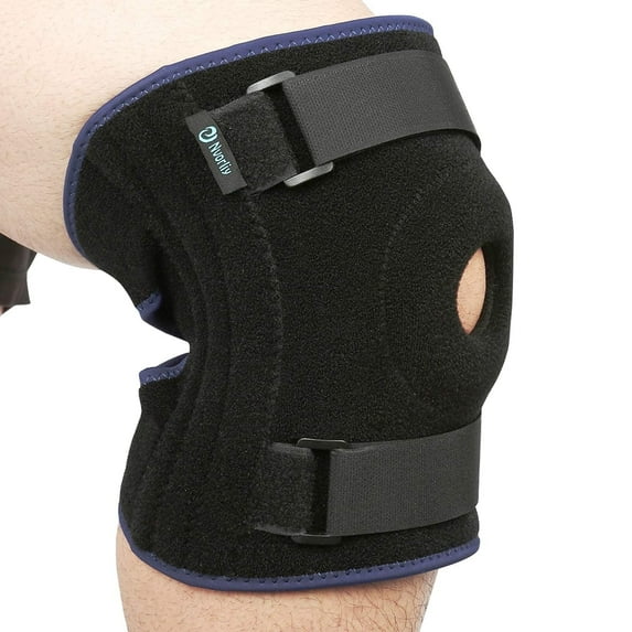 Nvorliy Plus Size Knee Brace for Knee Pain Plus Size, Adjustable Knee Support with Side Stabilizers for Arthritis Pain,Meniscus Tear, Fit Women & Men (3XL/4XL)