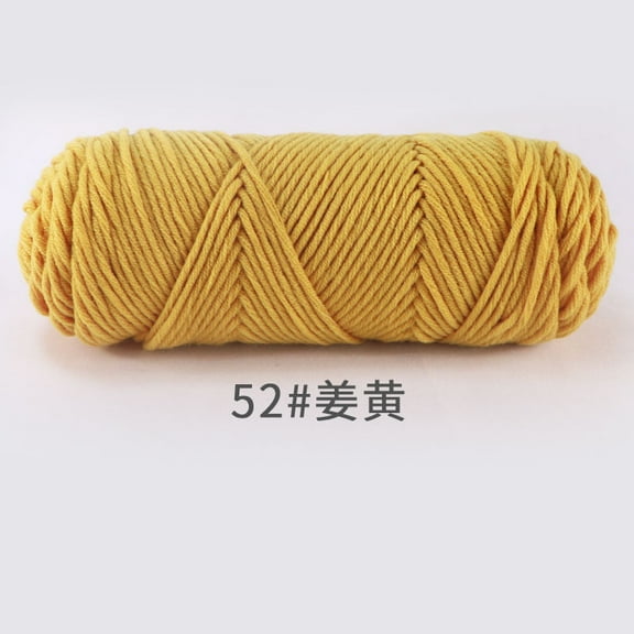 Nvzi 1 Piece 100g Dark Yellow Cotton Yarn,Soft Yarn for Crocheting,Yarn for Crafts,High-Quality Yarn Ideal for DIY Handicrafts, Durable Yarn–Perfect for Daily Handcrafting Needs​