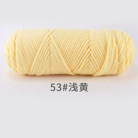Nvzi 1 Piece 100g Light Yellow Cotton Yarn,Soft Yarn for Crocheting,Yarn for Crafts,High-Quality Yarn Ideal for DIY Handicrafts, Durable Yarn–Perfect for Daily Handcrafting Needs​