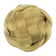 thumbnail image 1 of Nvzi - 1 Piece Bun Hair Pcs, golden brown, 12.5CM/4.92in Width, High-Temp Fiber Fake Hair Buns, Easy-to-Style Hair Pieces for Updos, 1 of 3