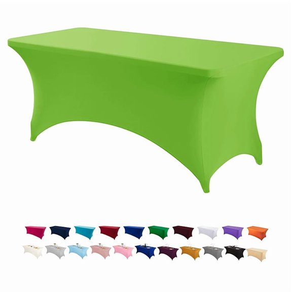 Nvzi 1 piece Light Green elastic tablecloth -48 × 30 × 30IN elastic tablecloth, wedding banquet tablecloth, reusable elastic party tablecloth