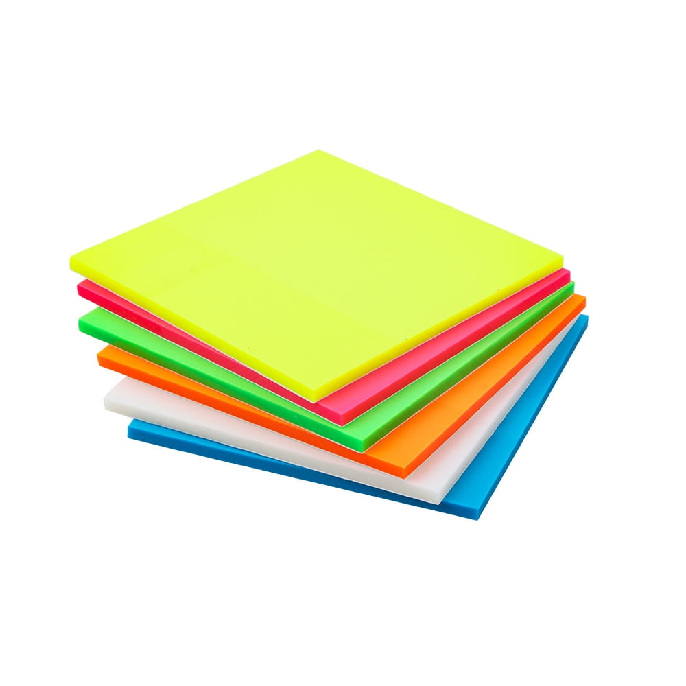 Nvzi 10 Pads Transparent Sticky Notes,3X3 Inch Clear Sticky Notes ...