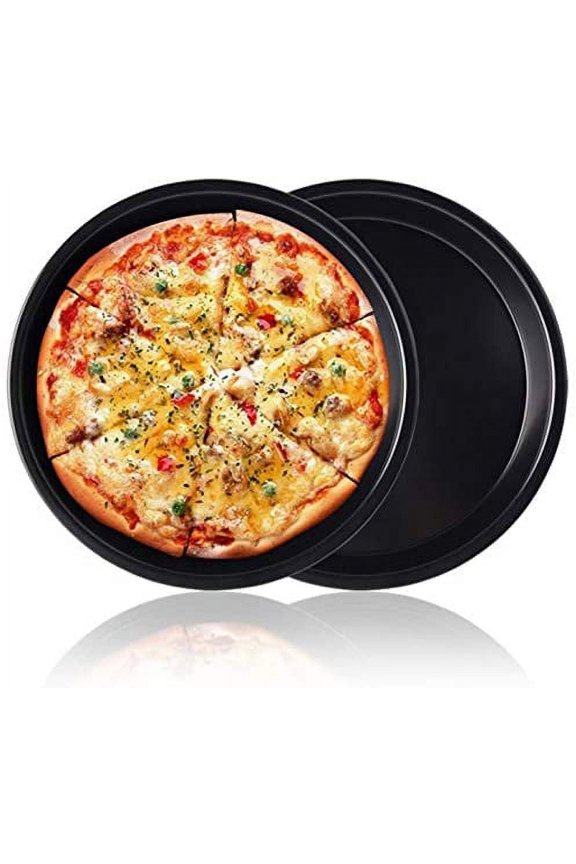 10" Pizza Pan Professional Premium Deep Dish Non-Stick Bakeware, 10-Inch