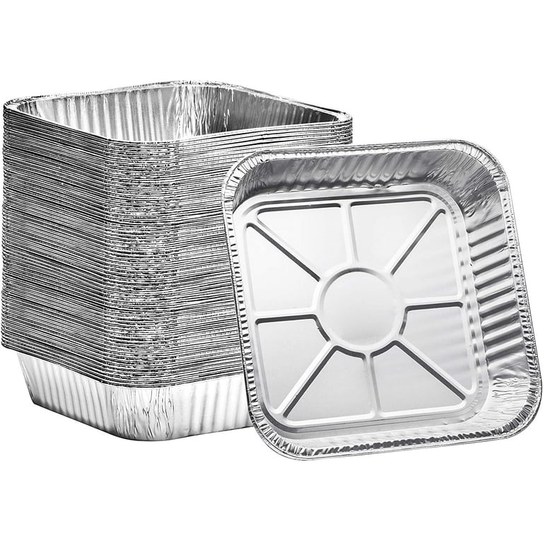 DONSIQIZZ Aluminum Pans 8x8 Disposable Foil Pans (45 Pack) Square  Disposable Aluminum Cake Pans Mini Bread Pan Tins, Small Foil Pan for  Baking Bread