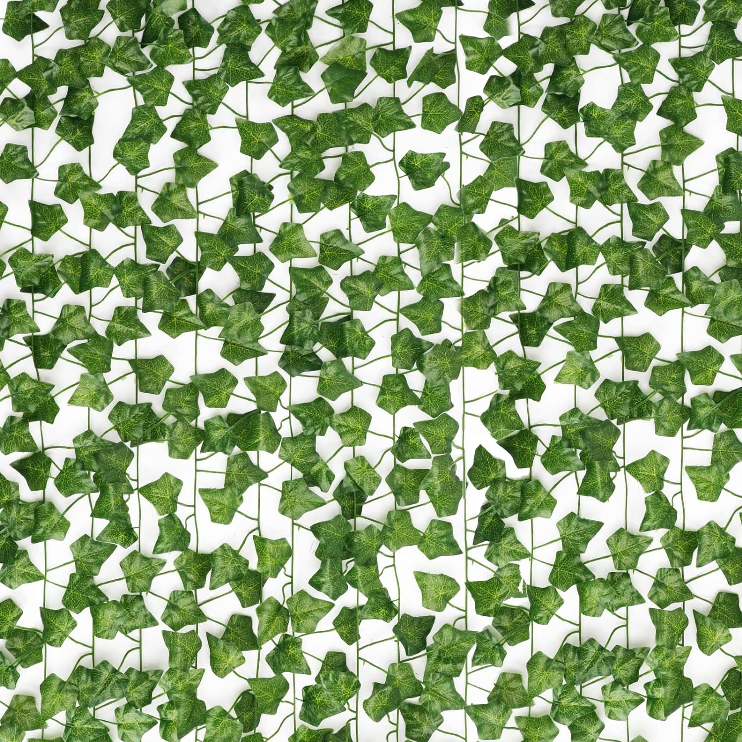 Nvzi 12 Pack Fake Vines with Leaves Artificial Ivy Garland Fake Ivy