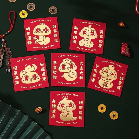 Nvzi-c 12 Pcs Red Envelopes,Money Envelopes for Cash Red Envelopes New Year-Style I