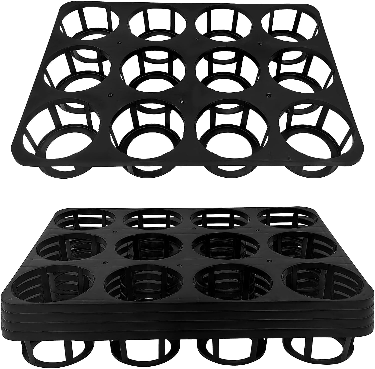 Nvzi 12-Pocket Nursery Planter Pots Shuttle Carry Trays 5-Pack 4