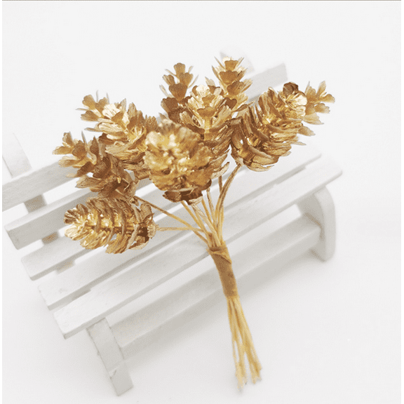 Nvzi 12pcs Pine Cones Artificial Flowers, Fake flowers, Flores Artificiales Para, Wedding Decor