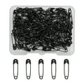 thumbnail image 1 of Nvzi 19mm 600PCS Premium Safety Pins, Colored Safety Pins Bulk Sewing Pins for DIY Craft Making and Clothing, Knitting Stitch Marker, Black, 1 of 5