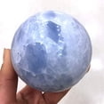 thumbnail image 1 of Nvzi 1pc 60mm - 70mm Natural Aquamarine Crystal Sphere Balls Beautiful Kyanite Crystal Ball for Decorative, 1 of 5