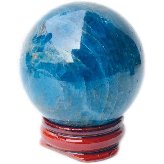 Nvzi 1pcs 45-50MM New Natural Crystal Sphere Polished Energy Blue Crystal Balls for Home Decorative