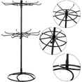 thumbnail image 1 of Nvzi 2 Tier Jewelry Display Holder,Retail Spinner Display Stand, Rotating Bracelet Storage Rack, Jewelry Display Stand for Sign Card Bracelet Necklace Keychain (Black), 1 of 4