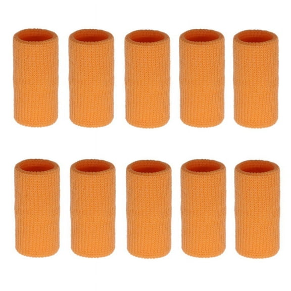 Nvzi 20 Pieces Finger Sleeves, Thumb Splint Brace for Finger Support, Relieve Pain for Arthritis,Triggger Finger, Compression Aid for Sports (nude)