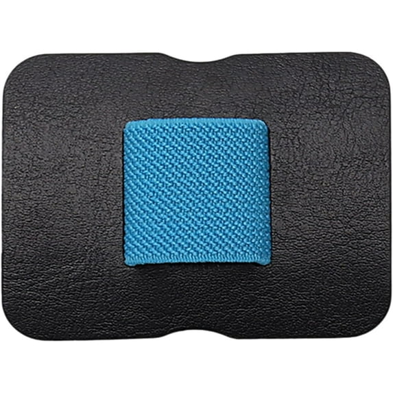 Nvzi 2pcs Colorful Self-Adhesive PU Leathers Pen Clip Pencil Elastic Cover Rings For Diary Planner Clip Notebooks Journals Pen（Blue）