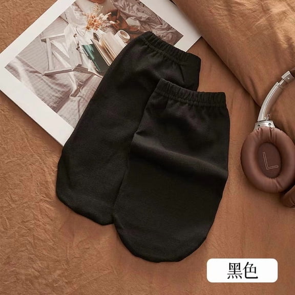 Nvzi 3 pairs of Black one size fits all sleeping socks, soft and warm in winter, suitable for cold nights, providing comfortable warmth during sleep