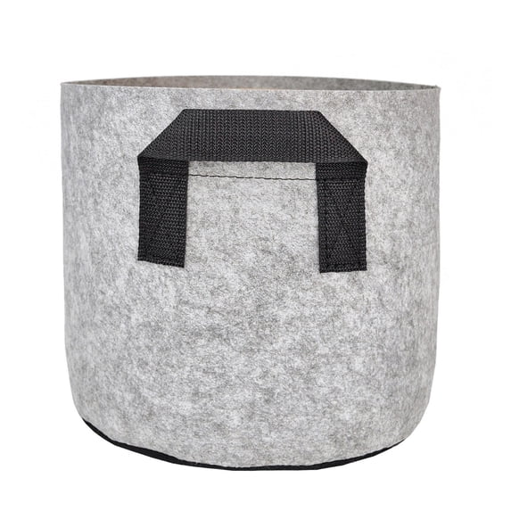 Nvzi 3-piece set of 15 gallon non-woven fabric with handle heavy-duty breathable plant flowerpot, reusable lightweight garden container for garden gardening, 20×11.8 inches, Gray