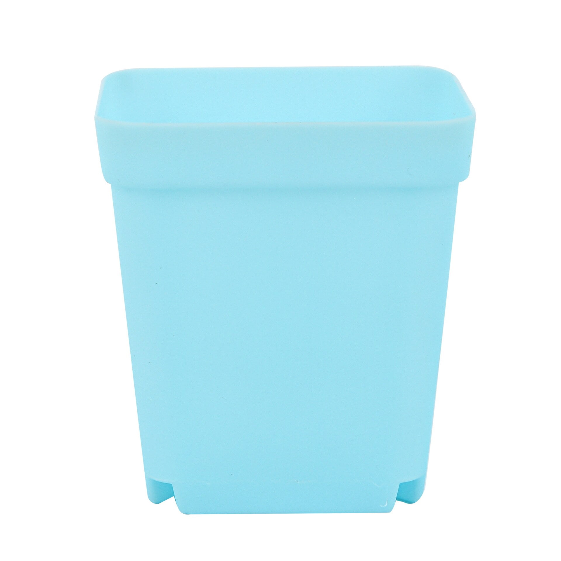 Nvzi 30 piece set of colorful flower pots 2.75 × 2 × 3.15IN Blue square flower pots, space saving design, nursery flower pots with trays and drainage holes, seed starter tray
