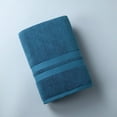 thumbnail image 1 of Nvzi 3pcs Pure cotton bath towel, Home Soft Cotton Super Soft Highly Absorbent Hand Towel for Shower, Pool, Spa, Gym, Hand Towel for Daily Use 13.78x29.53inch (Peacock blue), 1 of 4