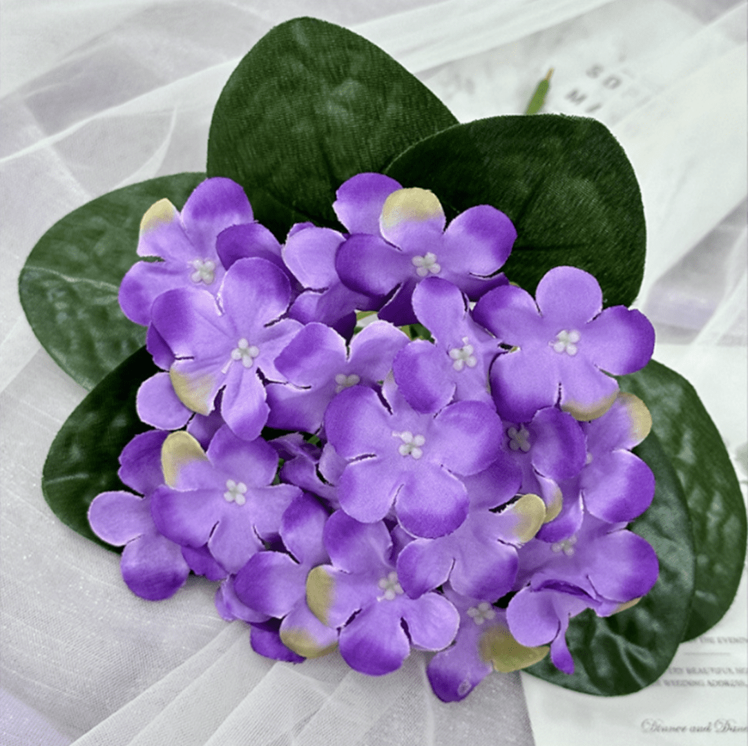 Nvzi 3pcs Violet Artificial Flowers, Fake flowers, Flores Artificiales ...