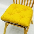 thumbnail image 1 of Nvzi 4 Pack European Style Chair Cushion U-Shaped Thicken Chair Cushions for Dining Chairs Non-Slip Quilted Chair Seat Cushions with Ties Washable Retro Style Stool Pad for Kitchen Home Decor Yellow, 1 of 5
