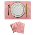 thumbnail image 1 of Nvzi 4 Pcs Cloth Placemats, Light pinkTable Place Mats 33*48cm (12.99*18.9in), Washable Table Mats for Dining Table, Kitchen, Home Decor, Durable Polyester Material, 1 of 4