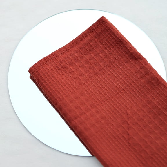 Nvzi 4 pieces of Red cloth napkins, 1515 inches, square napkins, banquet table napkins, washable. Reusable plaid napkins for environmentally friendly daily use