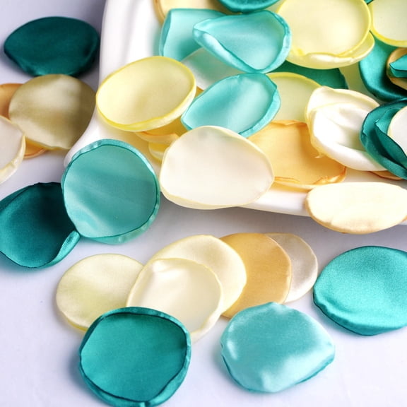 Nvzi 400pcs Silk Rose Petals Dusty Rose Petals Wedding Flowers Girls Basket Aisle Scatter Table Centerpiece Party Confetti Bridal Shower Romantic Night Decoration (Mixed Color Set B)