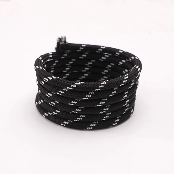 Nvzi 5-piece polyester rope 5.47 size x 0.19 inch Black+White -outdoor weather resistant rope, low stretch practical rope for camping cable, home repair and DIY project for production