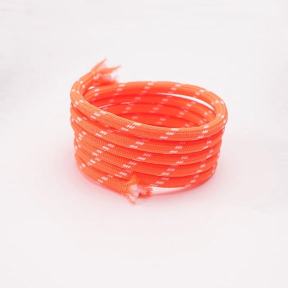 Nvzi 5-piece polyester rope 5.47 size x 0.19 inch Orange - two tone outdoor weather resistant rope, low stretch practical rope for camping cable, home repair and DIY project for production