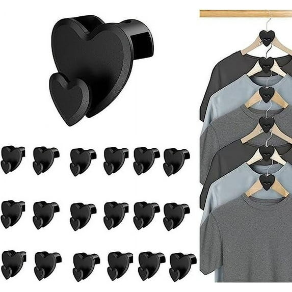 Nvzi 54 Pcs Clothes Hanger Connector Hooks,Space Saving Closet Organizers and Storage Shelves Hanger Extender, Cascading Hanger Save Space,for Heavy Duty Cascading Connection Hook