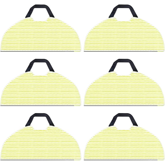Nvzi 6-Pack Microfiber Steam Mop Pads for Shark RV2610WA AV2610WA AI Ultra 2-in-1 Robot Vacuum