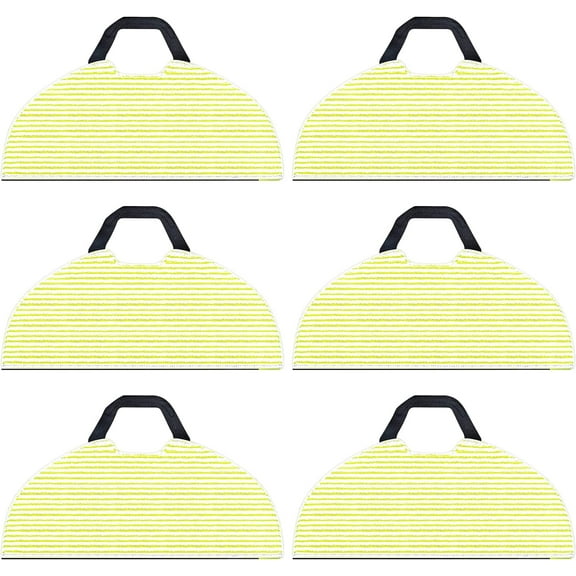 Nvzi 6-Pack Microfiber Steam Mop Pads for Shark RV2610WA AV2610WA AI Ultra 2-in-1 Robot Vacuum