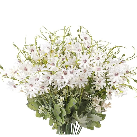 Nvzi 6-piece set of White artificial daisy -16 inch silk daisy, long stem fake daisy for home decoration, floral decoration