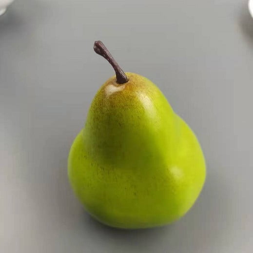 Nvzi 6 pieces of 4.33-inch high realistic artificial fruits, used for micro fruit decoration in household kitchens, farmhouses, and dining tables, simulating green pears
