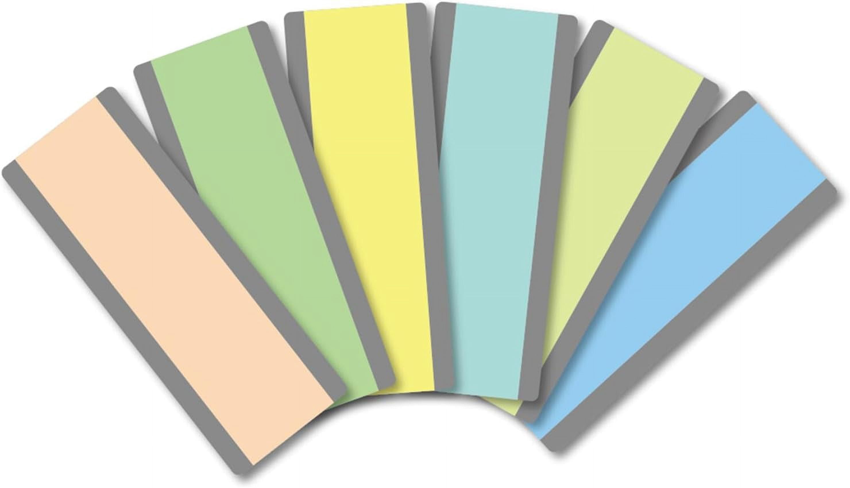 Nvzi 6pcs Colored Plastic Sheet Highlight Overlay Bookmarks Read Cover ...