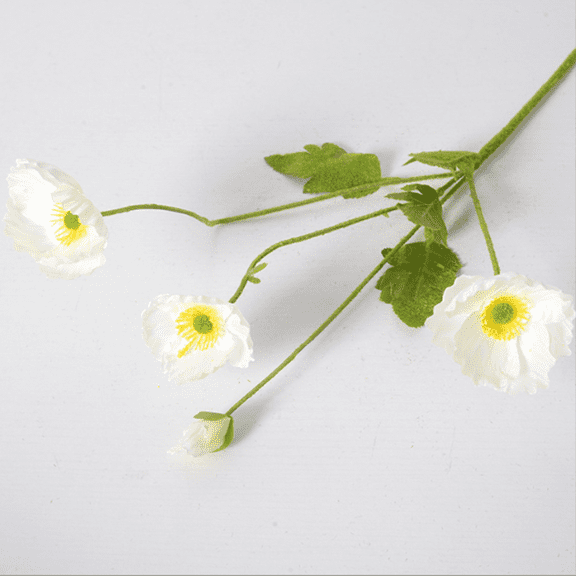 Nvzi 6pcs Corn Poppy Artificial Flowers, Fake flowers, Flores Artificiales Para, Wedding Decor