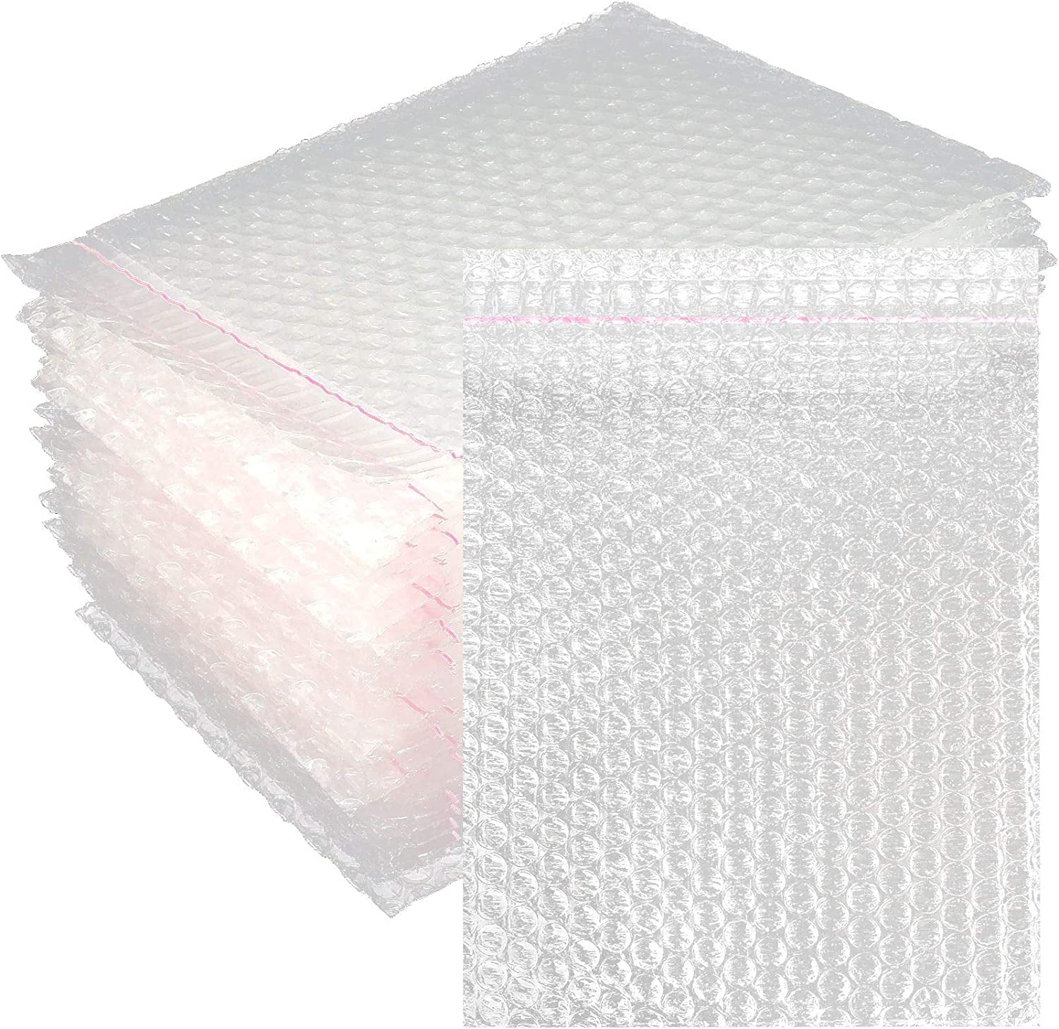 Nvzi 7"x8.5" Bubble Wrap Bags, Clear,100 Count