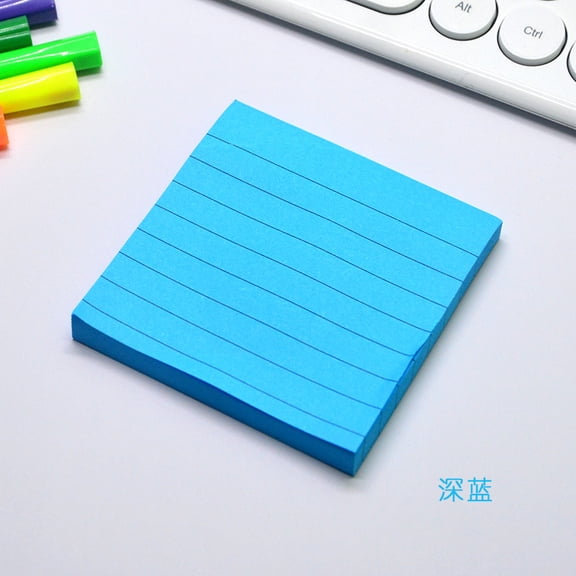 Nvzi 8 pieces (80 pages/piece) Dark Blue sticky notes 3x3 inches, desk organizer notes for home organization and planning, relocatable easy to write sticky notes