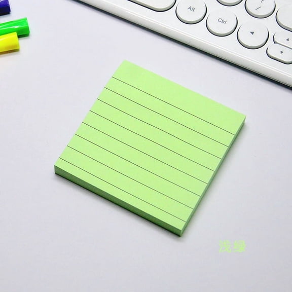 Nvzi 8 pieces (80 pages/piece) Light Green sticky notes 3x3 inches, desk organizer notes for home organization and planning, relocatable easy to write sticky notes